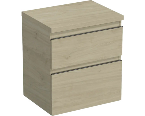 Waschtischunterschrank Jungborn Trenta 56,7x64,6x44,5 cm eiche holzdekor TRE DESK 60 2Z B 70