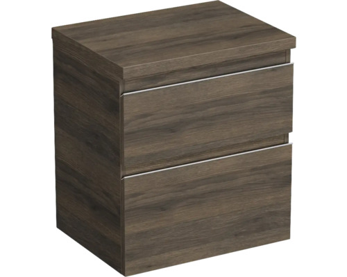 Waschtischunterschrank Jungborn Trenta 56,7x64,6x44,5 cm eiche holzdekor TRE DESK 60 2Z S 25