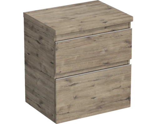 Waschtischunterschrank Jungborn Trenta 56,7x64,6x44,5 cm eiche holzdekor TRE DESK 60 2Z S D370