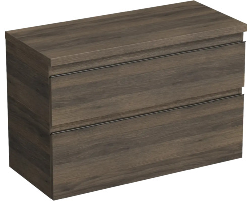 Waschtischunterschrank Jungborn Trenta 96,7x64,6x44,5 cm eiche holzdekor TRE DESK 100 2Z B 25