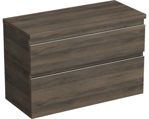 Waschtischunterschrank Jungborn Trenta 96,7x64,6x44,5 cm eiche holzdekor TRE DESK 100 2Z S 25