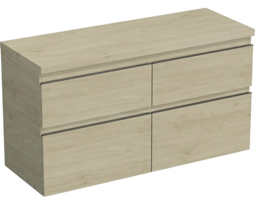 Waschtischunterschrank Jungborn Trenta 116,7x64,6x44,5 cm eiche holzdekor TRE DESK 120D 4Z B 70