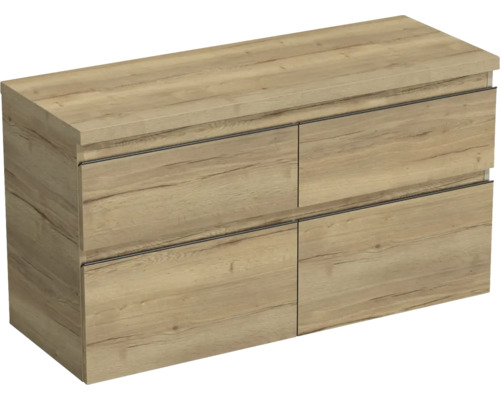 Waschtischunterschrank Jungborn Trenta 116,7x64,6x44,5 cm eiche holzdekor TRE DESK 120D 4Z B 80