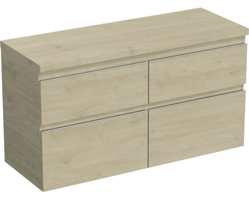 Waschtischunterschrank Jungborn Trenta 116,7x64,6x44,5 cm eiche holzdekor TRE DESK 120D 4Z S 70