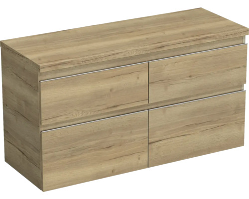 Waschtischunterschrank Jungborn Trenta 116,7x64,6x44,5 cm eiche holzdekor TRE DESK 120D 4Z S 80