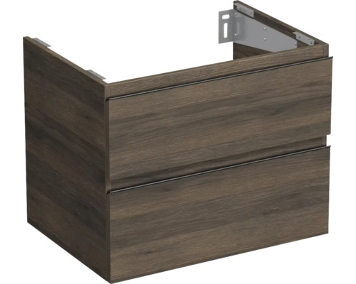 Waschtischunterschrank Jungborn Trenta 70x56x49,8 cm eiche holzdekor TRE DESK SS 70 2Z B 25