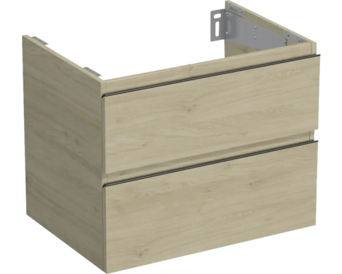 Waschtischunterschrank Jungborn Trenta 70x56x49,8 cm eiche holzdekor TRE DESK SS 70 2Z B 70