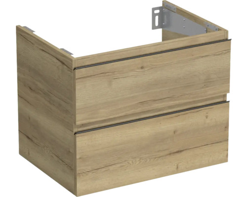 Waschtischunterschrank Jungborn Trenta 70x56x49,8 cm eiche holzdekor TRE DESK SS 70 2Z B 80