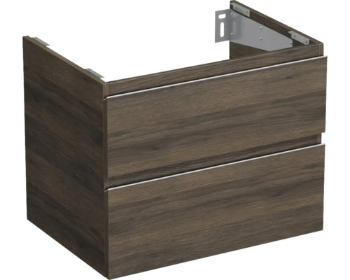 Waschtischunterschrank Jungborn Trenta 70x56x49,8 cm eiche holzdekor TRE DESK SS 70 2Z S 25