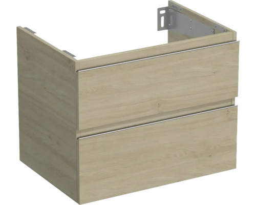 Waschtischunterschrank Jungborn Trenta 70x56x49,8 cm eiche holzdekor TRE DESK SS 70 2Z S 70