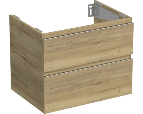 Waschtischunterschrank Jungborn Trenta 70x56x49,8 cm eiche holzdekor TRE DESK SS 70 2Z S 80