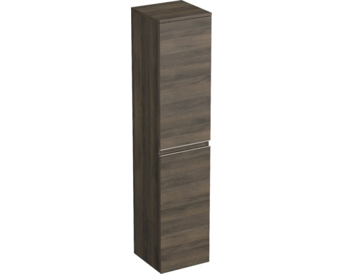 Hochschrank Jungborn Trenta 35x161,8x35 cm eiche holzdekor TRE SV 35 L S 25 Hochschrank für Badezimmer mit zwei Türen