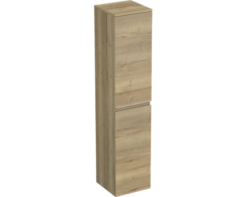 Hochschrank Jungborn Trenta 35x161,8x35 cm eiche holzdekor TRE SV 35 L S 80 Hochschrank mit zwei Türen in Holzoptik für das Badezimmer