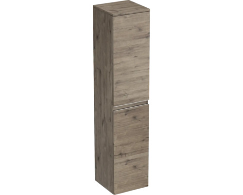 Hochschrank Jungborn Trenta 35x161,8x35 cm eiche holzdekor TRE SV 35 L S D370 Hochschrank mit zwei Türen und Holzstruktur