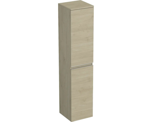 Hochschrank Jungborn Trenta 35x161,8x35 cm eiche holzdekor TRE SV 35 P S 70 Hochschrank mit zwei Türen für Badezimmer