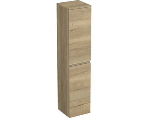 Hochschrank Jungborn Trenta 35x161,8x35 cm eiche holzdekor TRE SV 35 P S 80 Hochschrank mit zwei Türen für das Badezimmer