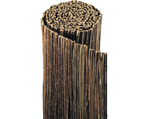 Sichtschutz Balkonbespannung Provence 300 x 150 cm holz Rollzaun aus Naturmaterialien für den Garten