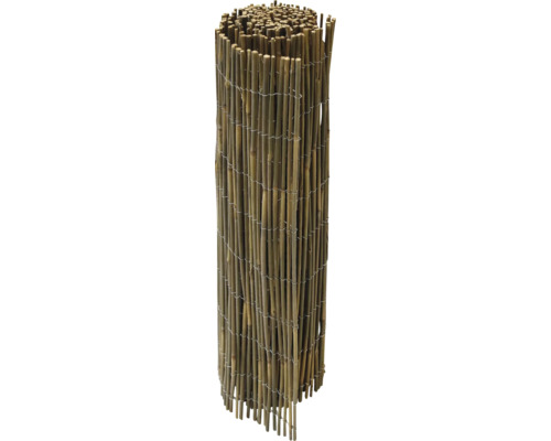 Sichtschutz Balkonbespannung Hongkong 300 x 90 cm holz Bambusrollzaun aufgerollt