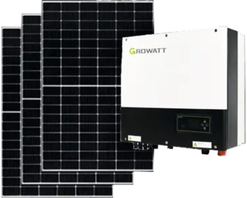 PV-Komplettanlage DAH, 6 kWp, inkl. notstromfähigen Hybrid-Wechselrichter und Zubehör für Ziegeldach-0