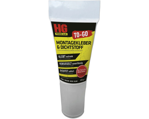 HG Power Glue Montage Kleber TO GO V13 Multi_Tube 60g HG Montagekleber und Dichtstoff To-Go Tube