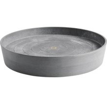 Runder Untersetzer aus Kunststoff mit konzentrischen Rillen