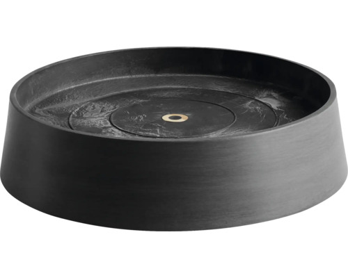 Schwarze Springbrunnenwanne aus Kunststoff