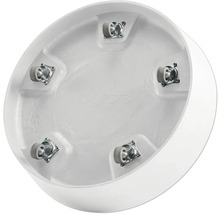 Unterseite eines Blumentopfuntersetzers mit Rollen