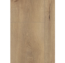 Nahaufnahme von Laminatboden in Holzoptik