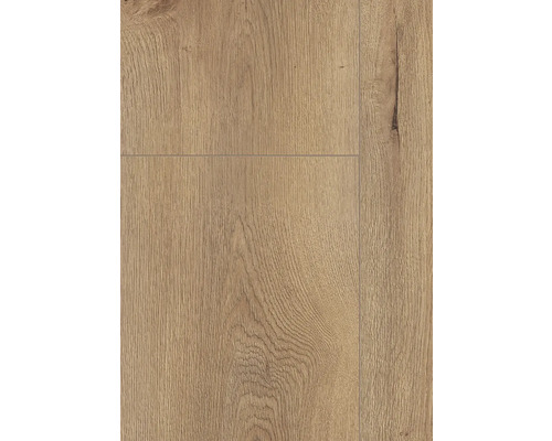 Handmuster zu Laminat Masterfloor Aqualine Oak Orlando Landhausdiele 1383 x 244 x 7 mm Nahaufnahme von Laminatboden in Holzoptik