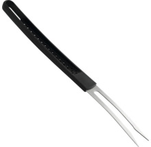 Grillgabel aus Metall mit Kunststoffgriff