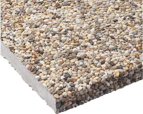 Terrassenplatte mit Kiesbeschichtung