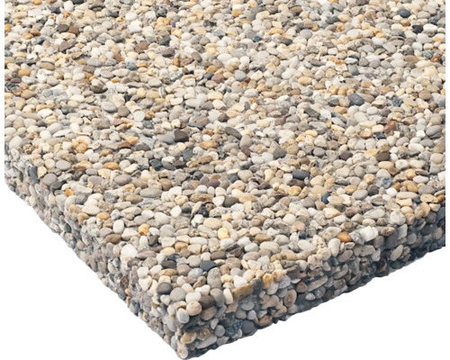 Pflasterplatte mit Kiesbeschichtung