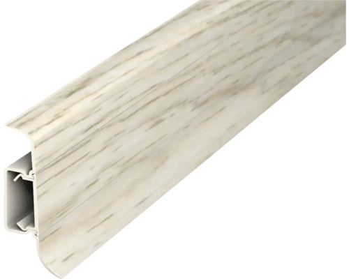 Sockelleiste mit Kabelführung PVC Oak Graceland 22x50x2500 mm Sockelleiste aus Kunststoff mit Holzdekor
