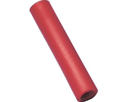 Stoßverbinder 0,5-1,5 mm² PVC rot, 25 Stk. Einzelne Aderendhülse