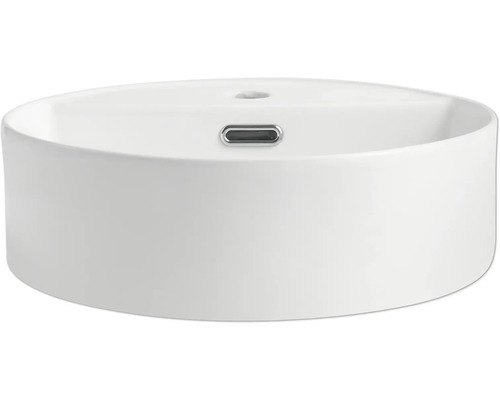 Aufsatzwaschbecken aus Keramik mit Überlauf