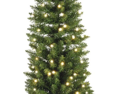 Künstlicher Christbaum mit Beleuchtung für festliche Dekorationen.