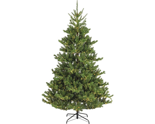 Christbaum Everlands Kunststoff Ø 127 cm Höhe: 210 cm inkl. LED grün