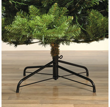 Detailaufnahme eines künstlichen Weihnachtsbaums mit Metallständer