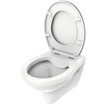 Hänge-WC mit offenem Spülrand und WC-Sitz