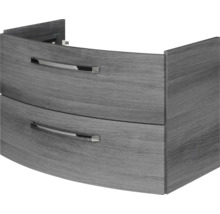 Waschbeckenunterschrank mit zwei Schubladen und Griffen