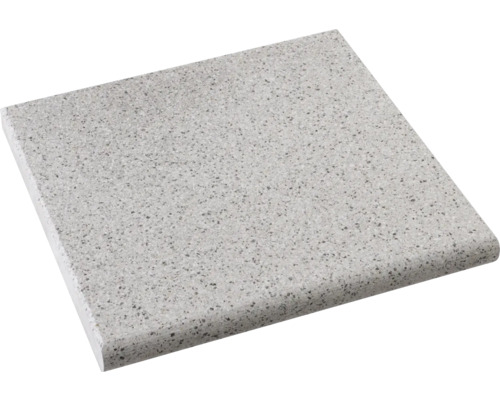 Arbeitsplatte aus Steinmaterial mit abgerundeter Kante