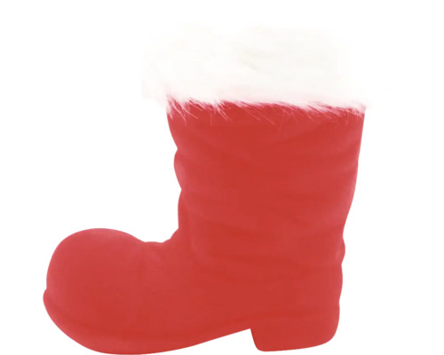 Weihnachtsdeko Nikolausstiefel rot