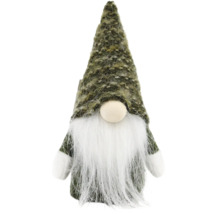 Dekorativer Weihnachtswichtel mit Bart und spitzer Mütze
