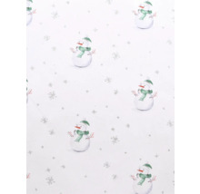 Schneemann-Motivpapier mit Schneeflockenmuster