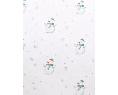 Geschenkpapier Weihnachten Schneemann weiß 1,5 m