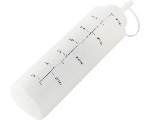 Dosierflasche mit Messskala für Flüssigkeiten