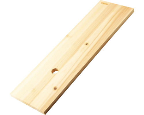 Holzbrett mit Bohrloch