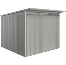 Metall Gerätehaus mit Doppeltür und Flachdach