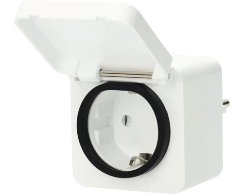 Steckdose mit Klappdeckel