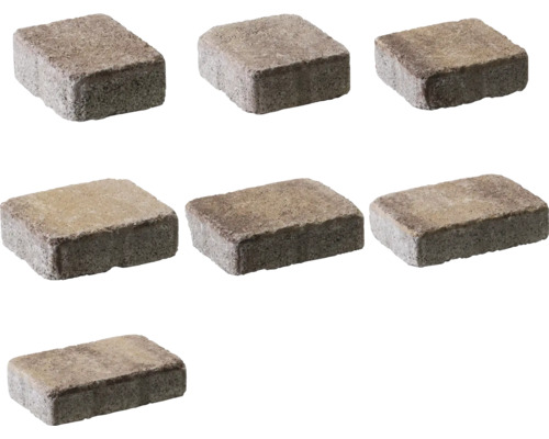 Mehrere Betonpflastersteine für den Außenbereich